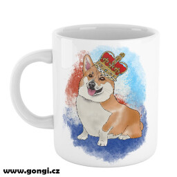 Hrnek 330 ml - Zvířátka s vtipem - Corgi král